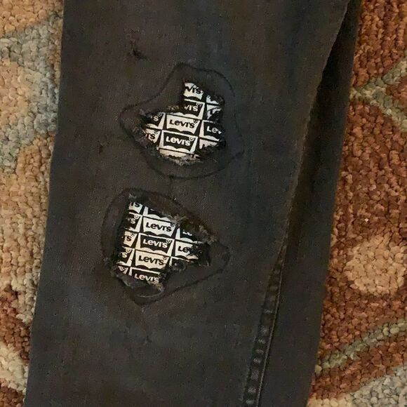 EUC DISTRESSED LEVIS 512 SLIM TAPERED FIT JEANS - Picture 9 of 13